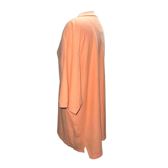 Linea Uomo 2X Mens Peach Polo Shirt Short Sleeve 100% Cotton Made In India Casua - Picture 7 of 12